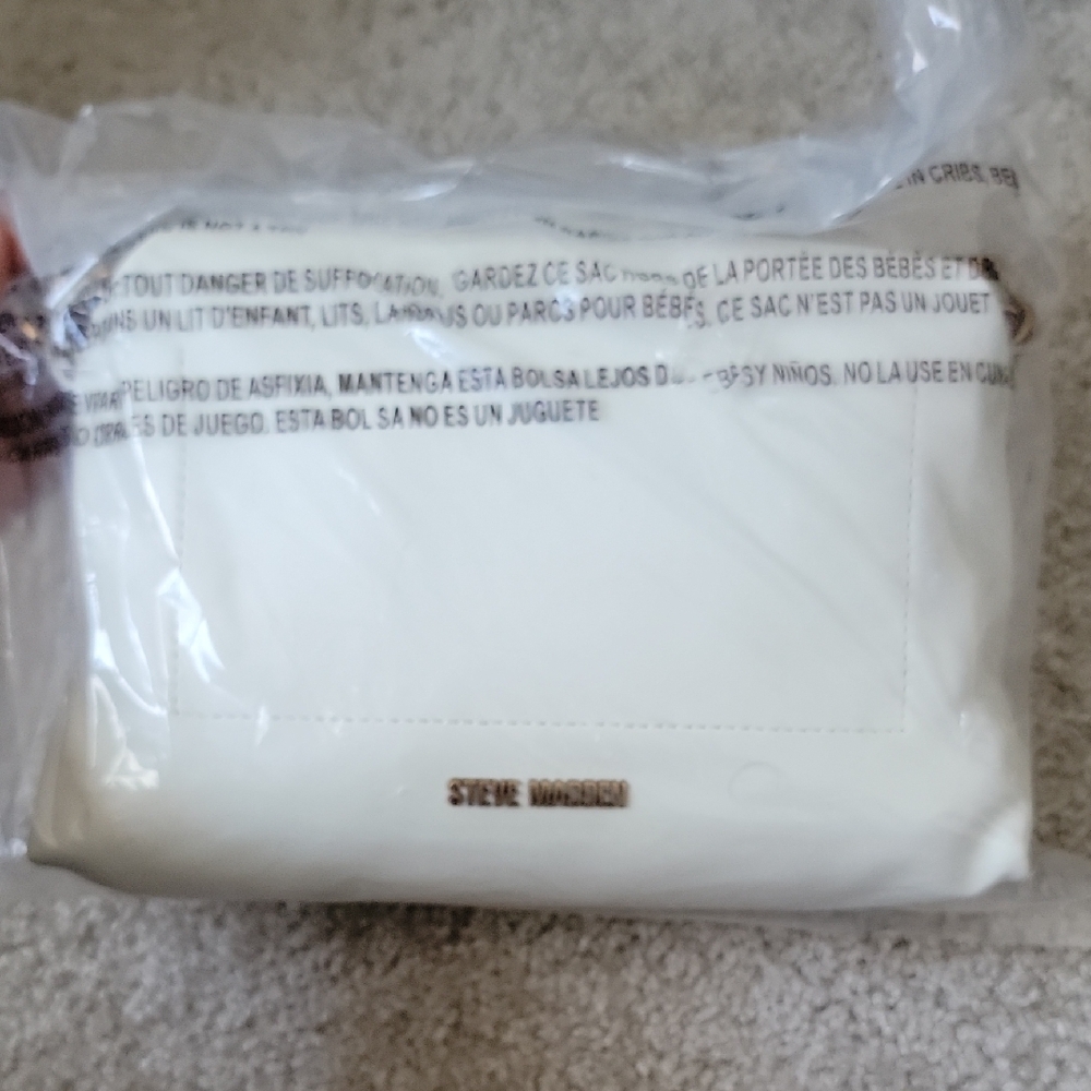 Steve Madden Cream Crossbody Bag